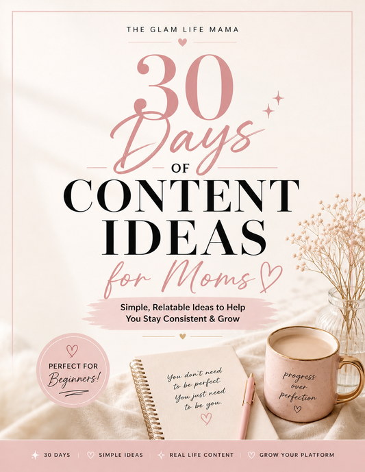 30 Days of Content Ideas for Moms